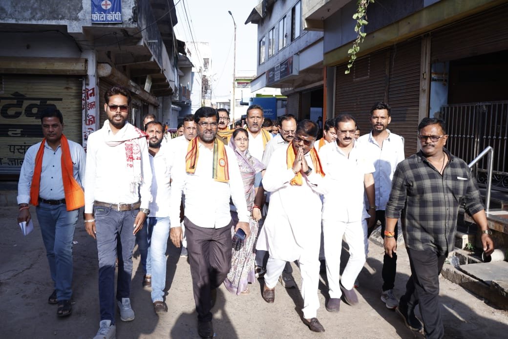 डौंडीलोहारा में मंत्री केदार कश्यप का भव्य स्वागत