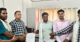विधायक सावित्री मंडावी के नेतृत्व में प्रदर्शन