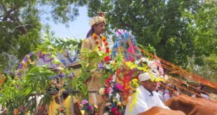 एक बार फिर दिखी पुरानी परम्परा बैलगाड़ी में निकला बारात