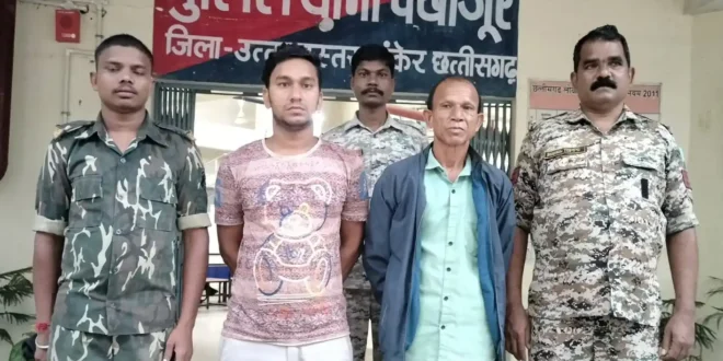 कांकेर पुलिस, पखांजूर थाना, परलकोट क्षेत्र, अवैध बांग्लादेशी नागरिक, विदेशी नागरिक गिरफ्तारी, वीजा अवधि समाप्त, फर्जी दस्तावेज, जन्म प्रमाण पत्र घोटाला, विदेशी एवं अप्रवासन अधिनियम 2025, अपराध क्रमांक 148/2025, कांकेर न्यायालय, न्यायिक रिमांड, पुलिस कार्रवाई, छत्तीसगढ़ समाचार, ब्रेकिंग न्यूज कांकेर, बांग्लादेशी नागरिक गिरफ्तार